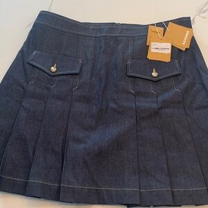14. NWT Sandro pleated denim skirt